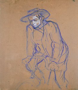 Aristide Bruant à bicyclette, 1896 - Henri de Toulouse Lautrec